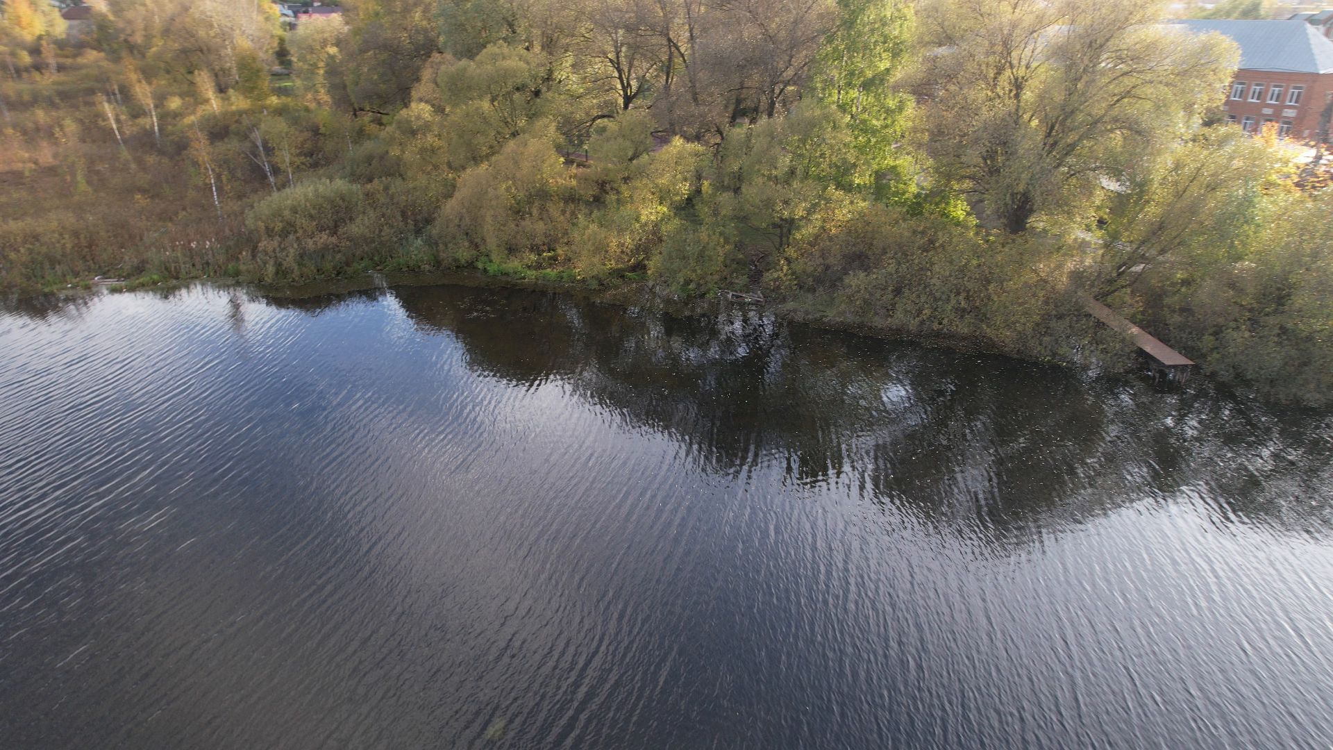 Лобня, Киово, видео с коптера, благоустройство, парк,