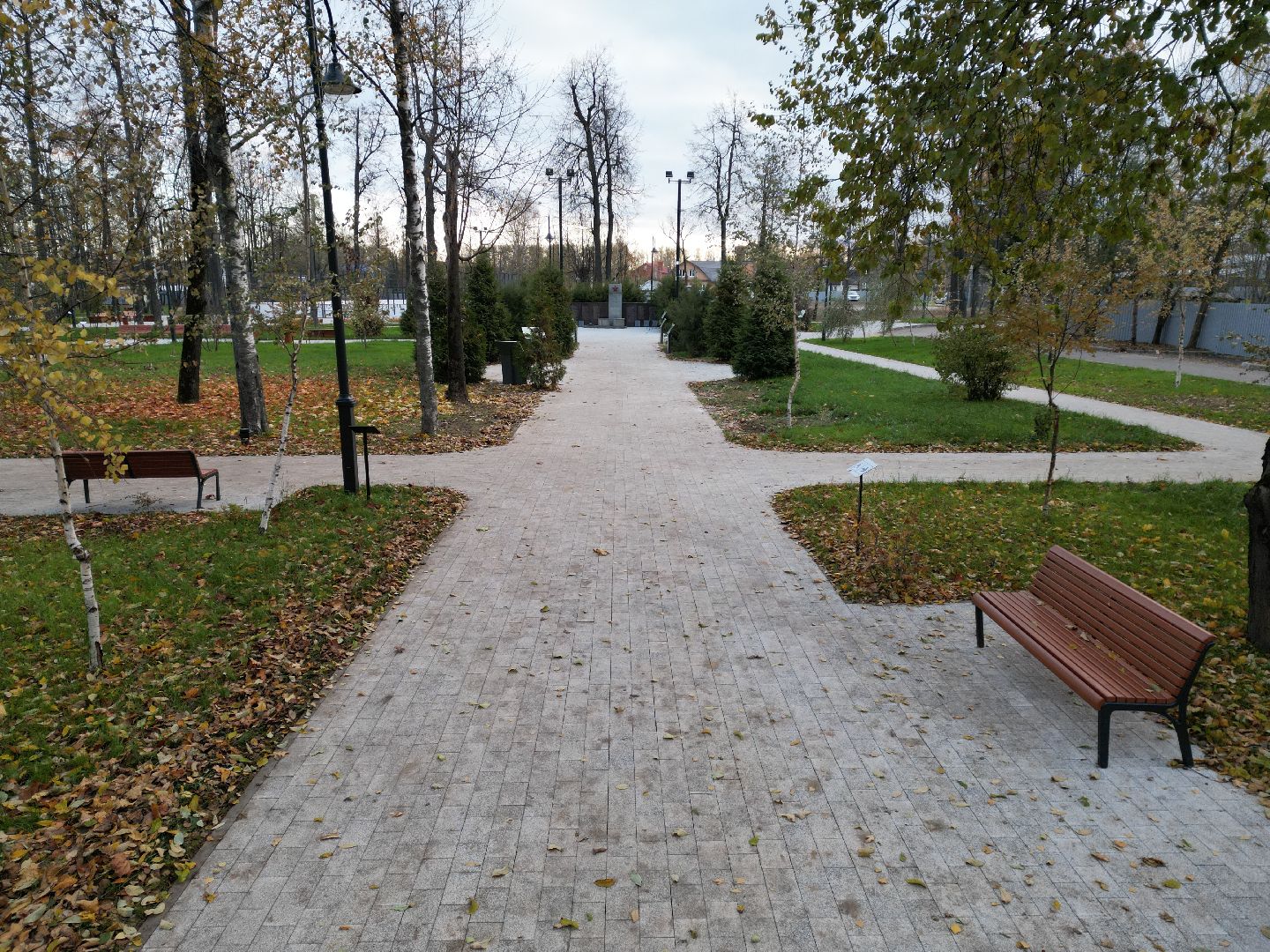 видео с коптера, Лобня, парк, благоустройство,