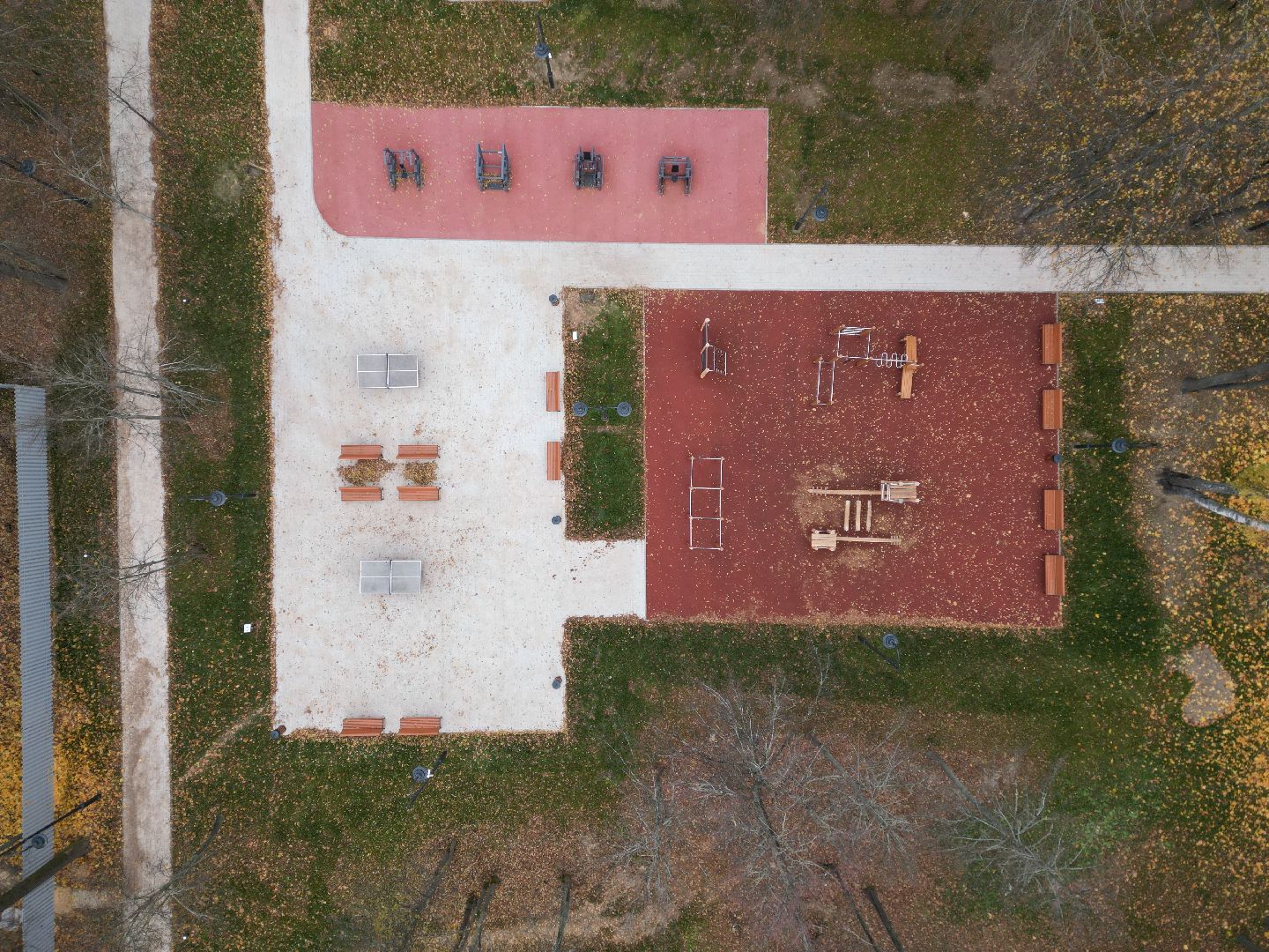 видео с коптера, Лобня, парк, благоустройство,