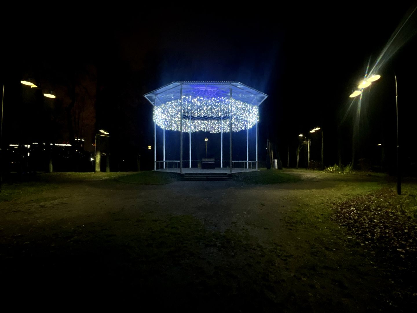 наро-фоминск, центральный парк наро-фоминска, парки подмосковья, день рождения Деда Мороза, Новый год, зима, новогодние украшения, коробка храбрости,