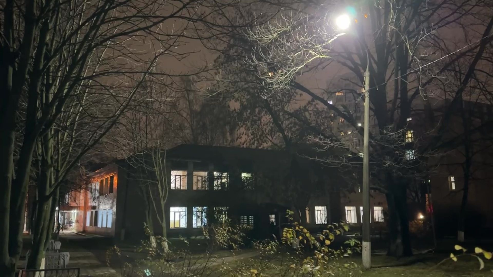 Реутов, медицина, больница, освещение, фонари, лампы,