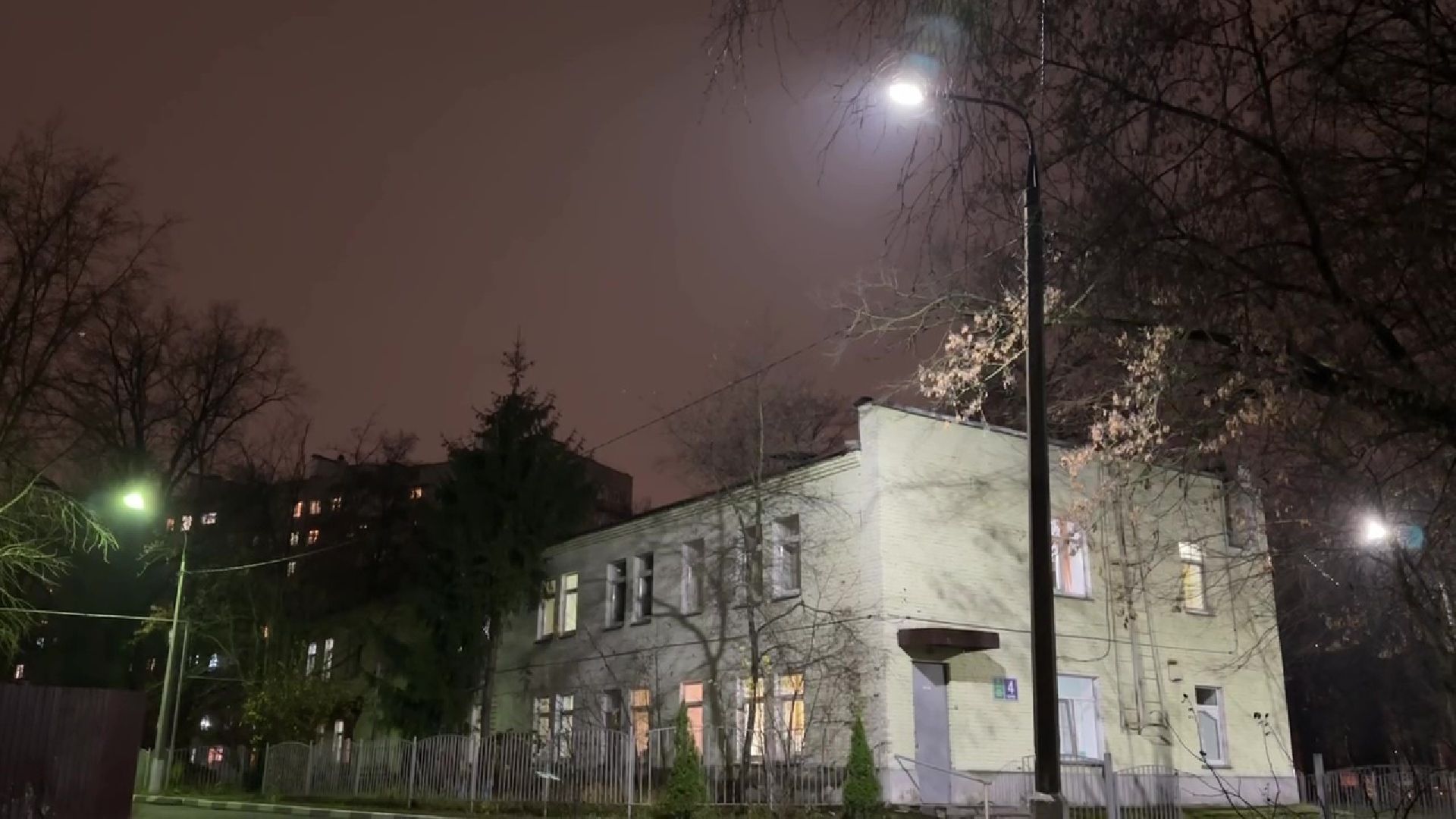 Реутов, медицина, больница, освещение, фонари, лампы,