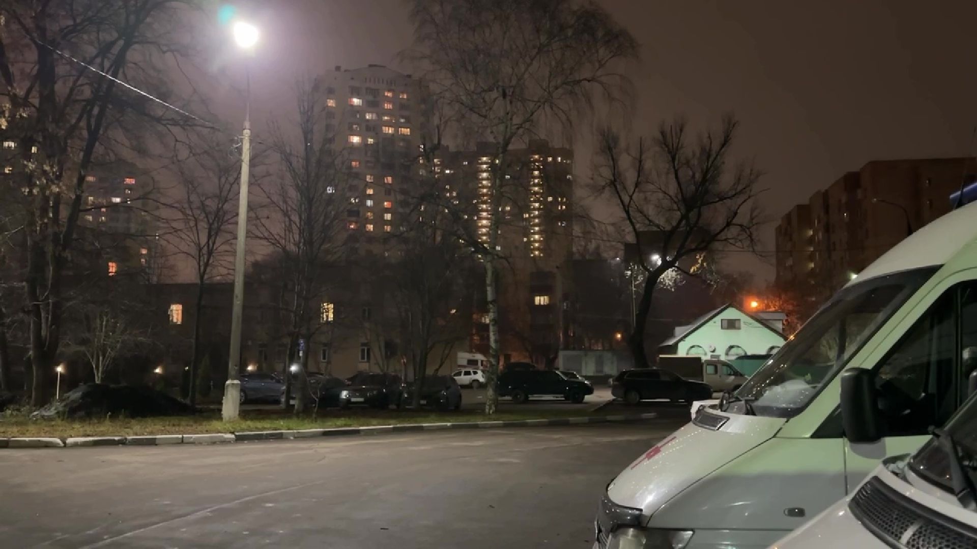 Реутов, медицина, больница, освещение, фонари, лампы,