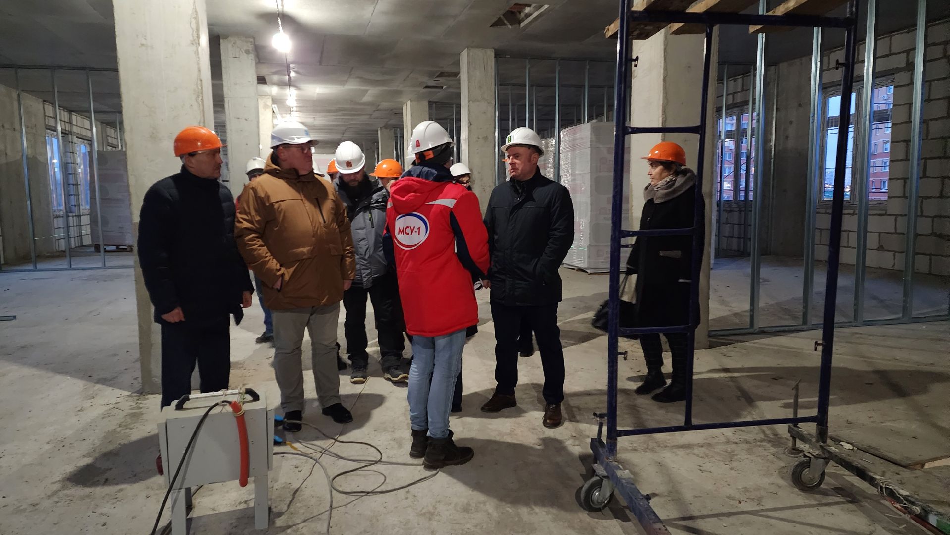 строительство, поликлиника,