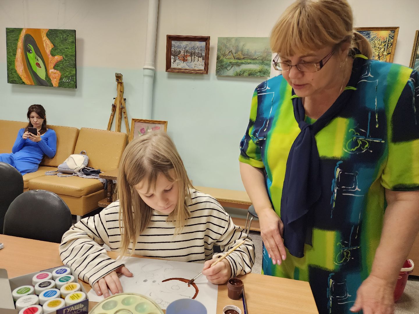 Звенигород, Благотворительность, Мастер-класс по живописи,