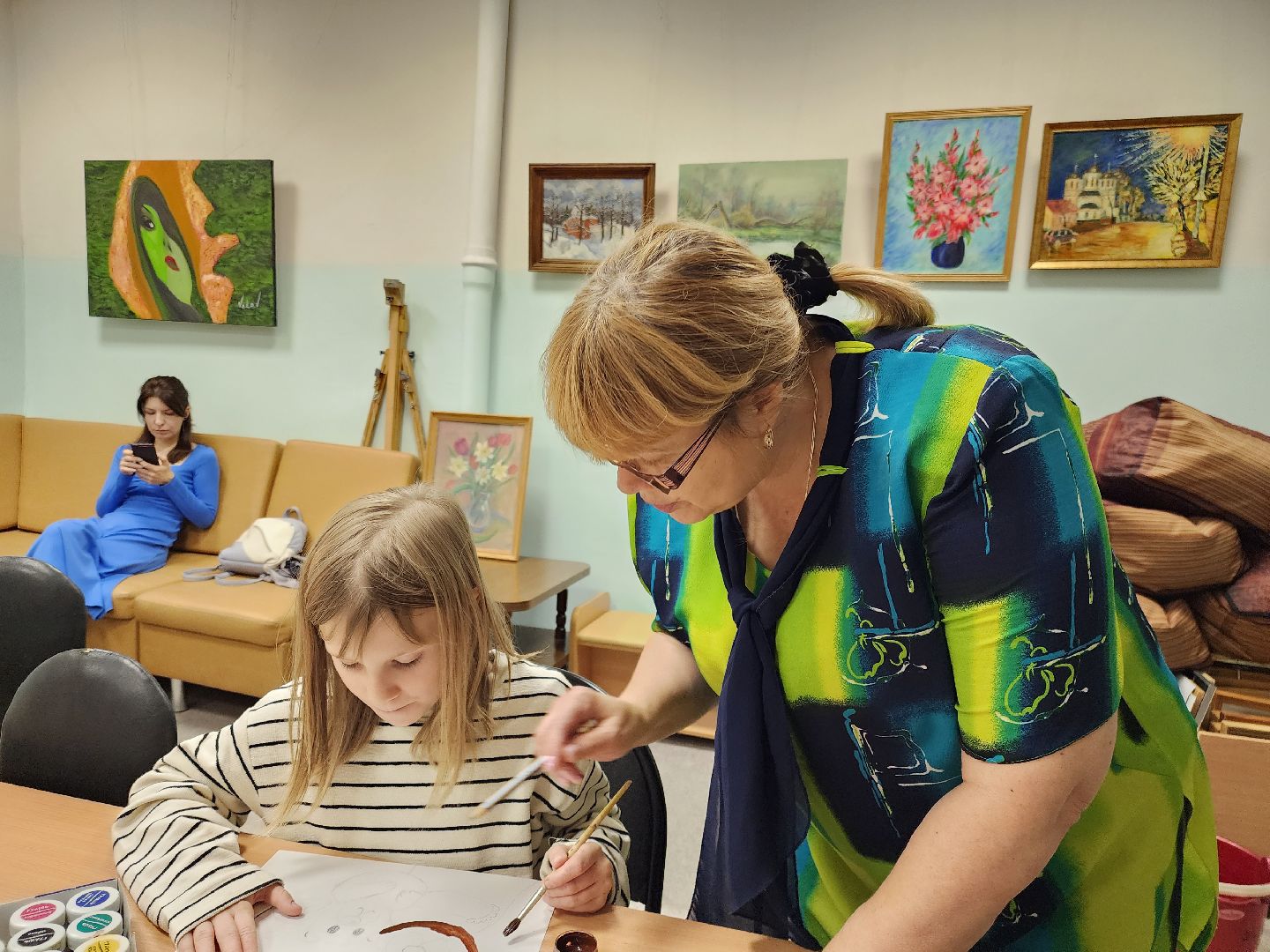 Звенигород, Благотворительность, Мастер-класс по живописи,