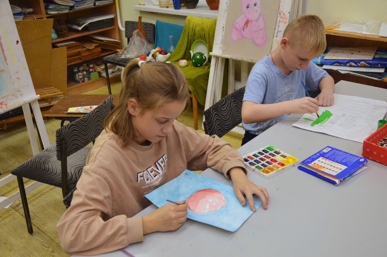 шатура, дмитровский погост, школа искусств, выставка картин, день мамы, городской округ культура, картины,