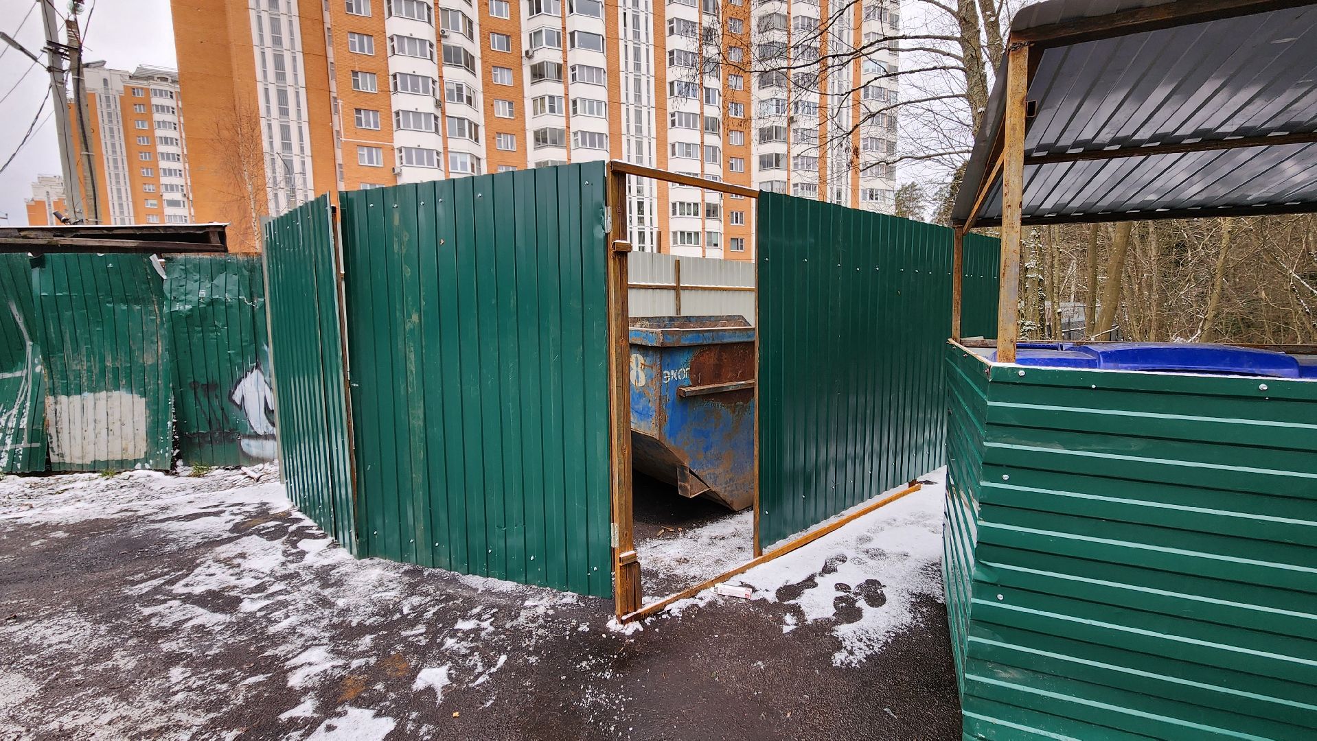 Солнечногорск, Голубое, ЖКХ, мусор, контейнерная площадка,