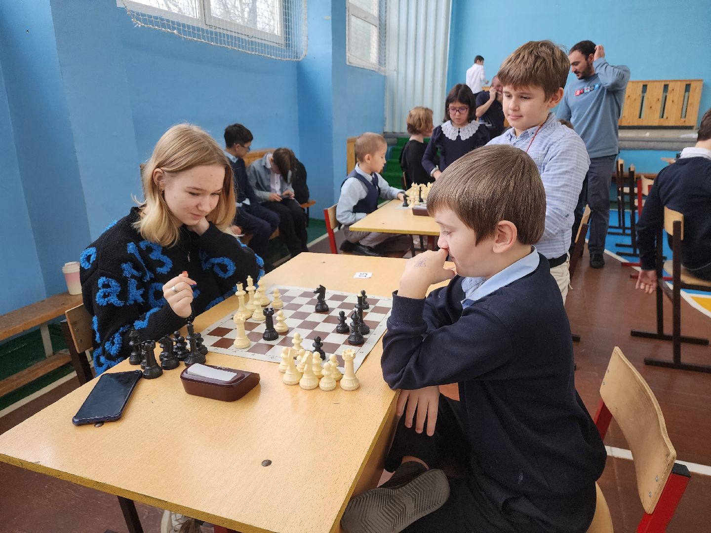 пушкинский округ, шахматы, школьники,