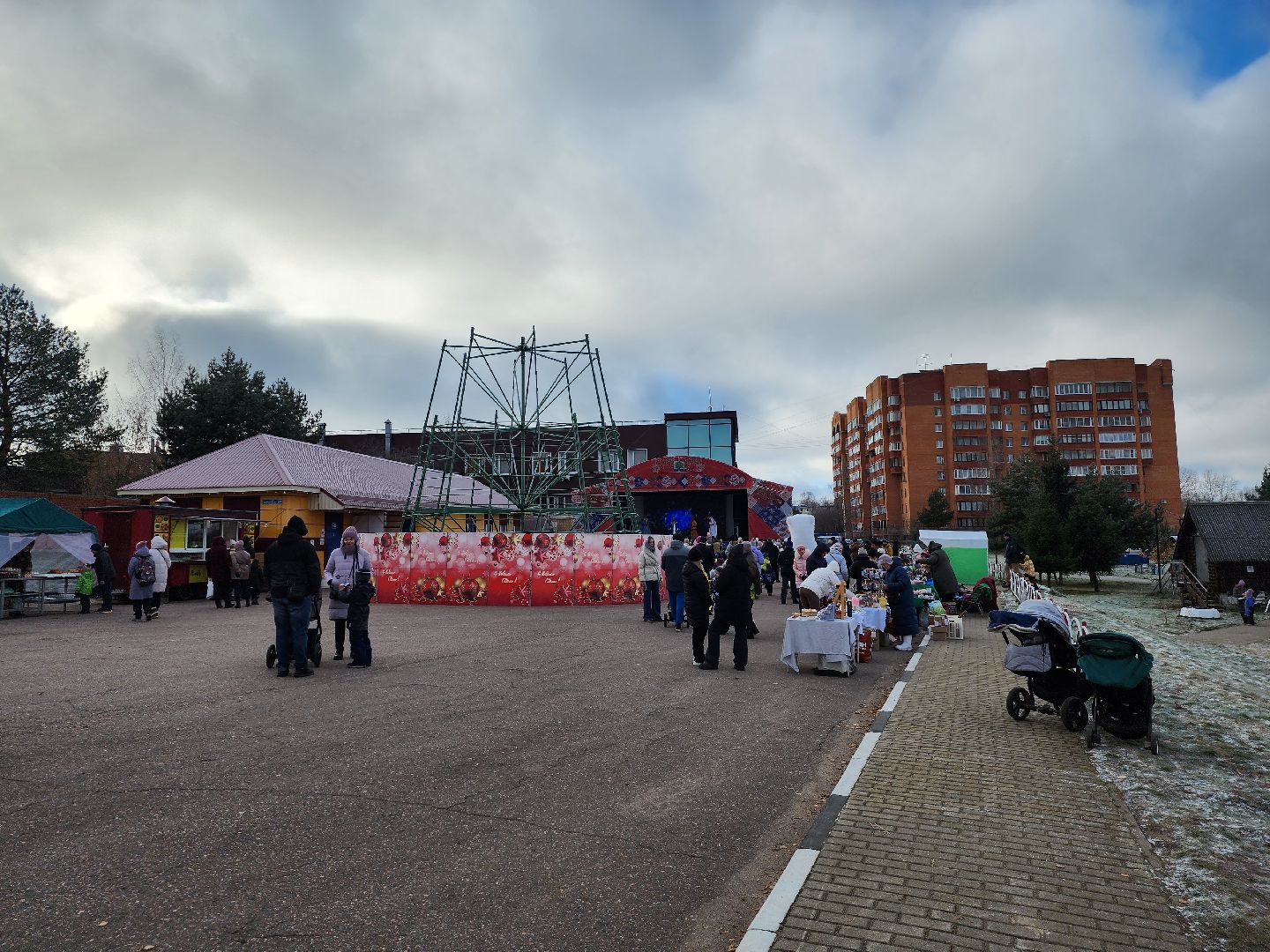 Праздник, дед мороз, парки подмосковья, зима в подмосковье, день рождения деда мороза, дети, Дубна,