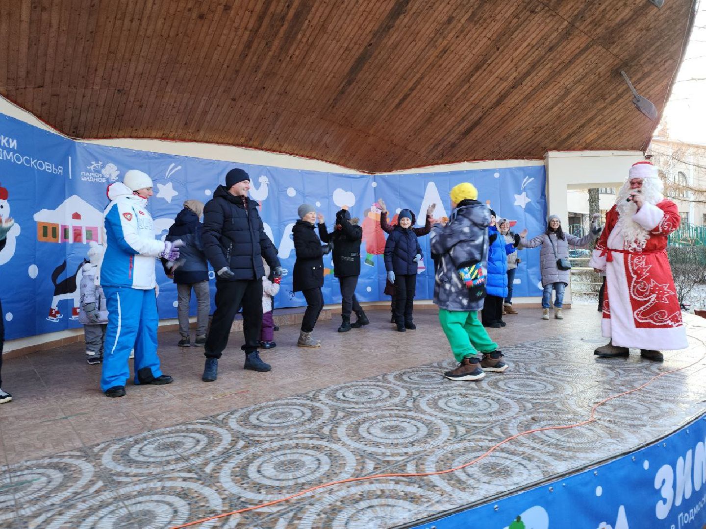 дед мороз, день рождения, зима в подмосковье, видное, праздник,