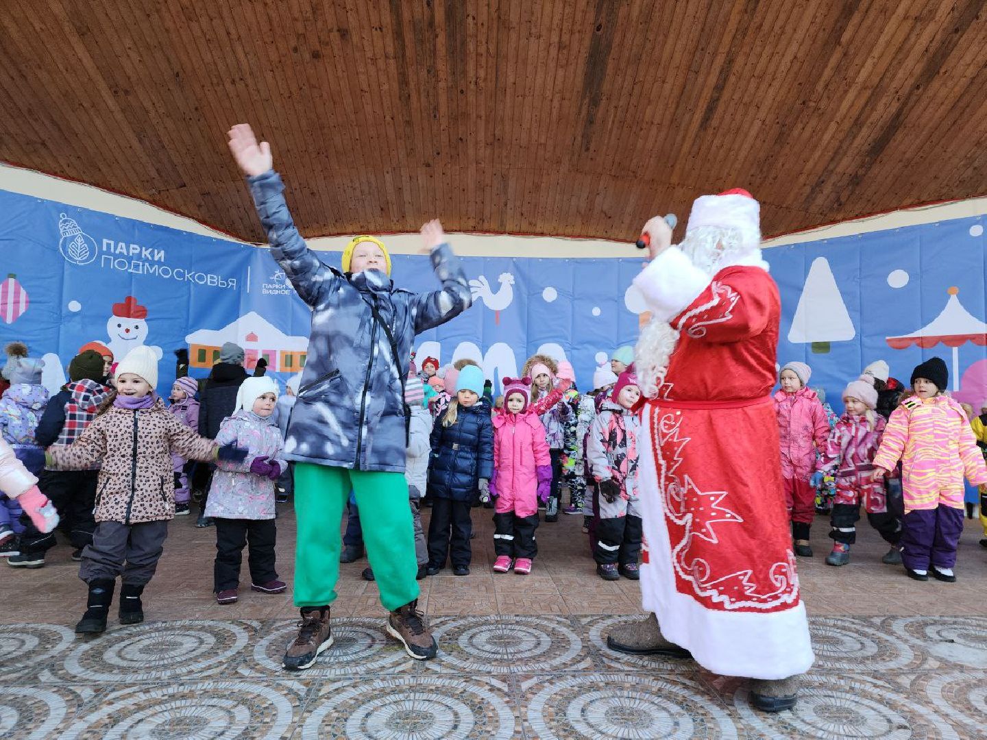дед мороз, день рождения, зима в подмосковье, видное, праздник,