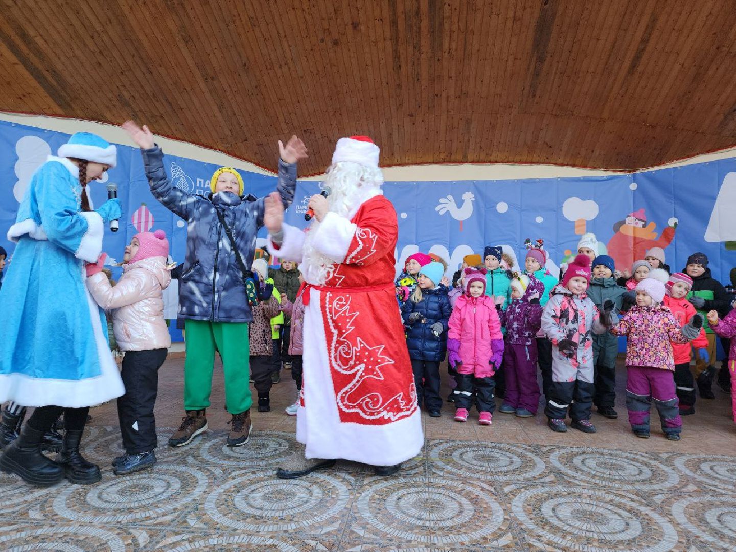 дед мороз, день рождения, зима в подмосковье, видное, праздник,