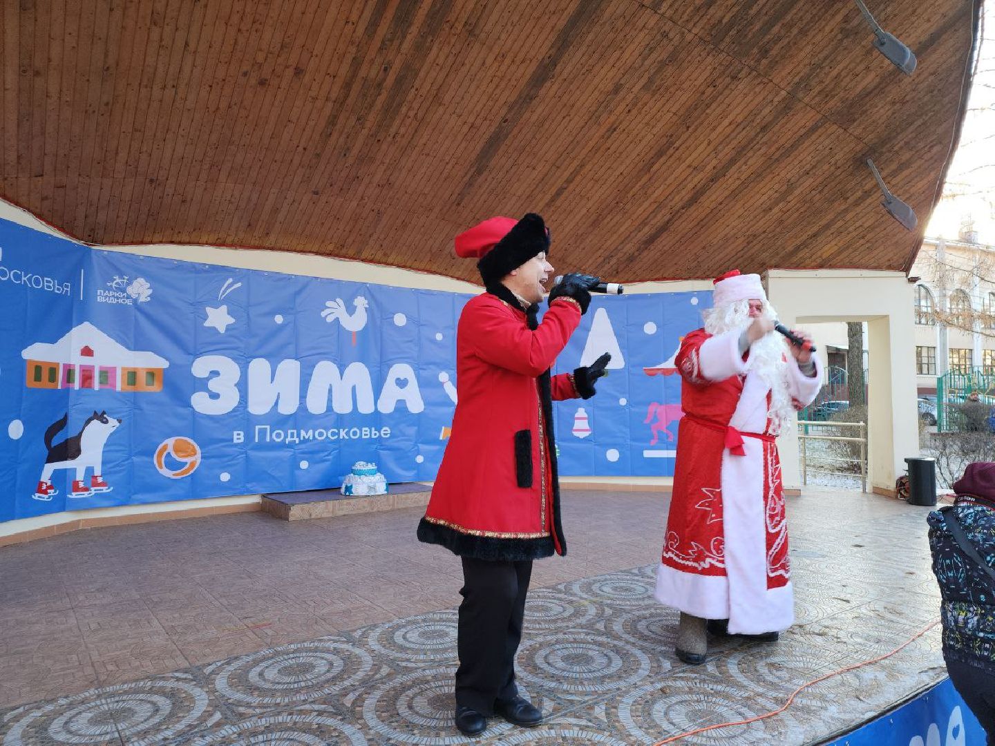 дед мороз, день рождения, зима в подмосковье, видное, праздник,