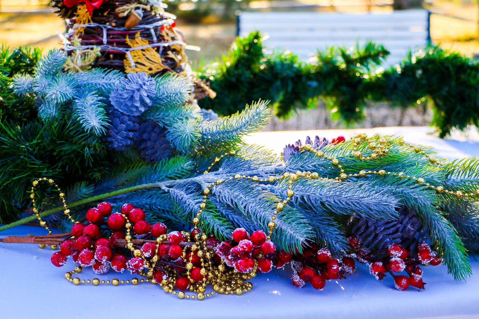 парк Крестов Брод, Рошаль, зима в Подмосковье, день рождения деда мороза,ДК Косякова,