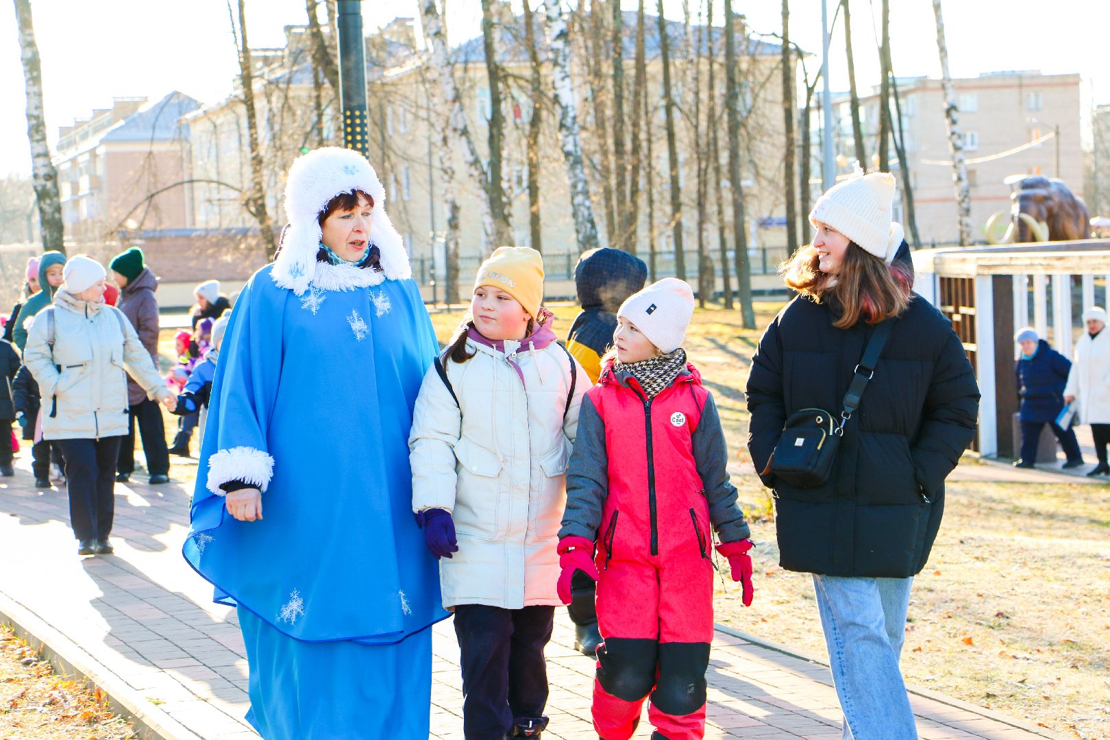 парк Крестов Брод, Рошаль, зима в Подмосковье, день рождения деда мороза,ДК Косякова,