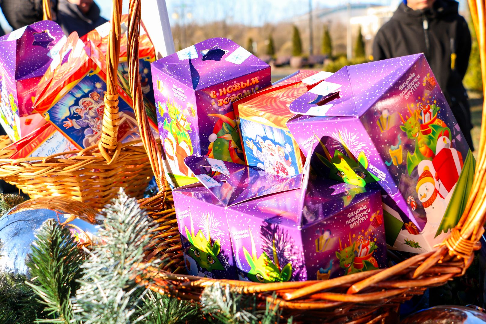 парк Крестов Брод, Рошаль, зима в Подмосковье, день рождения деда мороза,ДК Косякова,