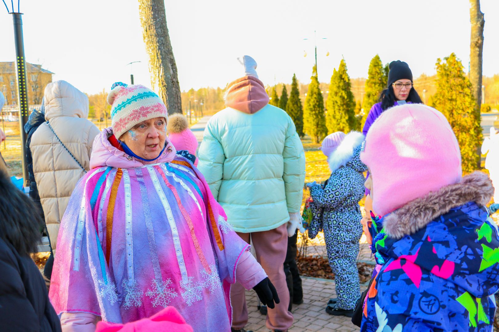 парк Крестов Брод, Рошаль, зима в Подмосковье, день рождения деда мороза,ДК Косякова,