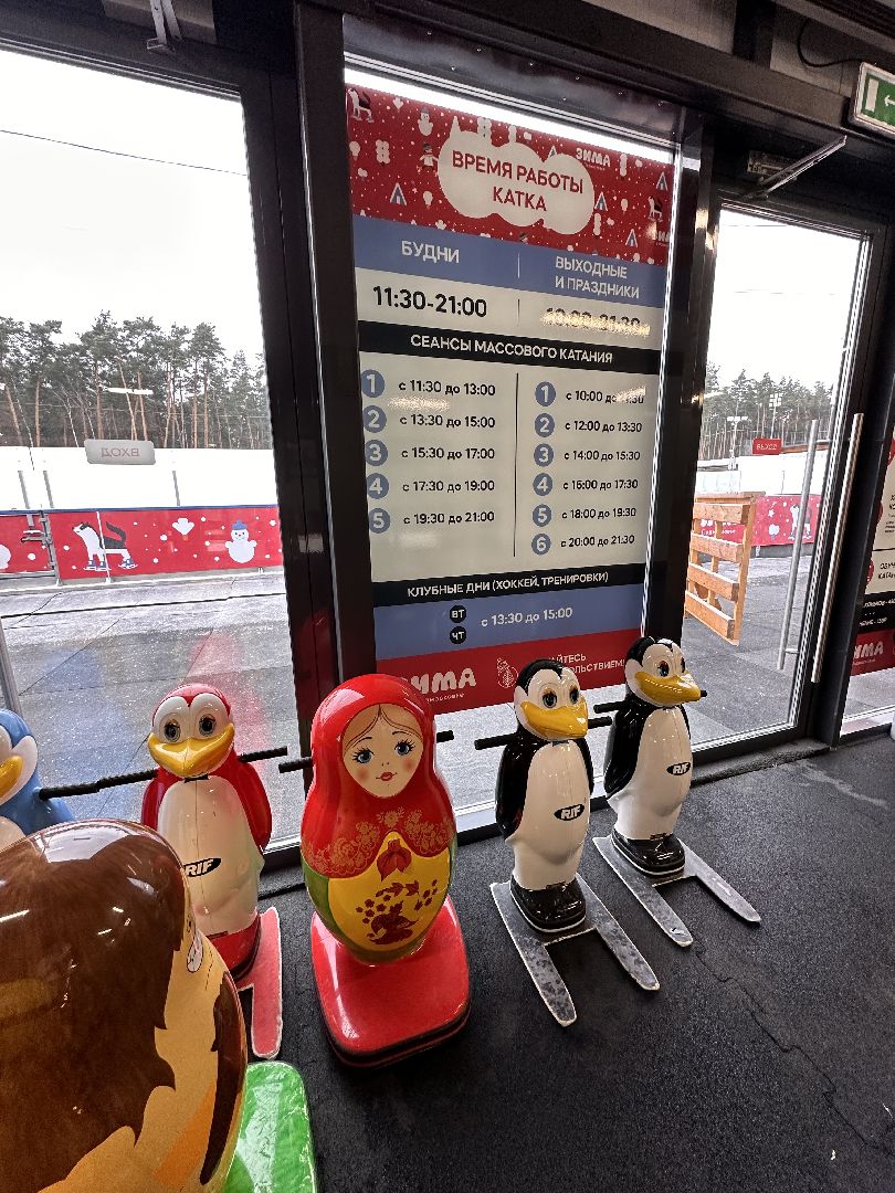 Одинцово, Каток, Парк Малевича, зима в подмосковье,