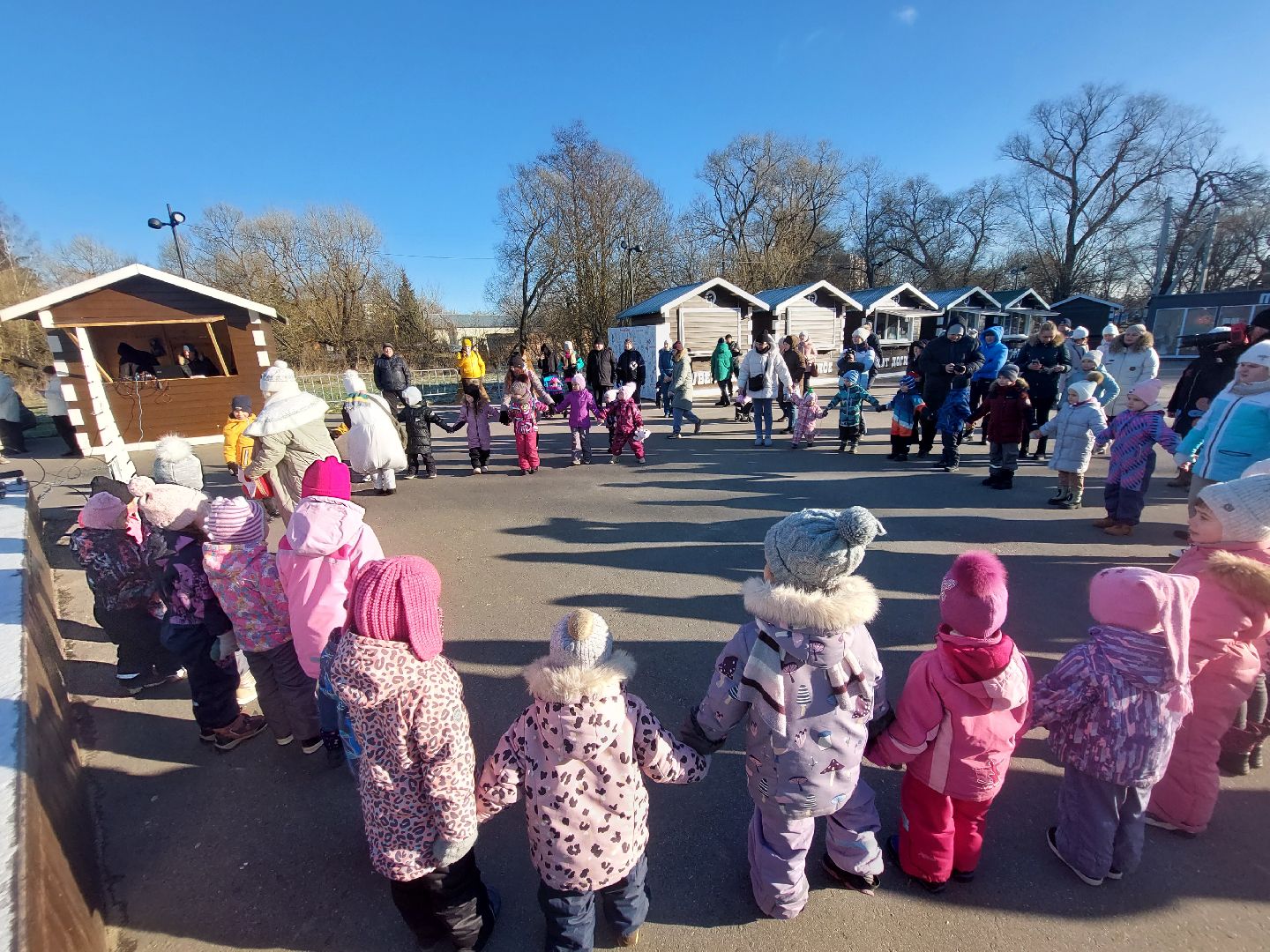 культура подмосковья, день рождения деда мороза, зима в подмосковье, город чехов, Дети,