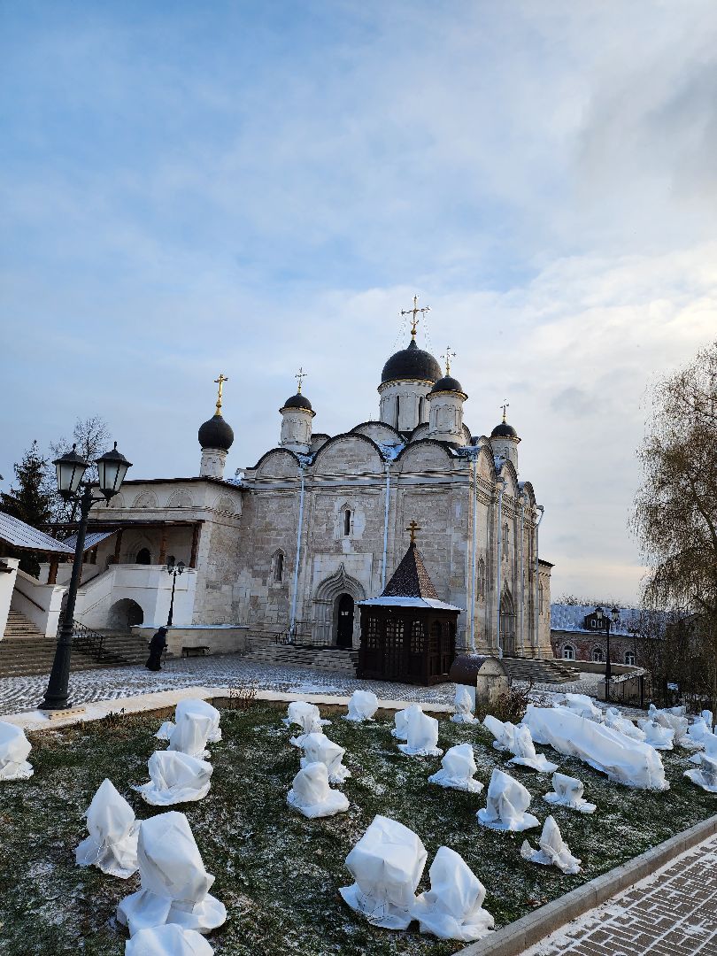 серпухов, подмосковье, женский монастырь, подготовка к зиме,
