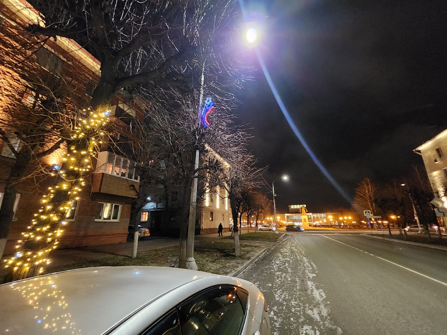 серпухов, подмосковье, советская улица, иллюминация, новый год,