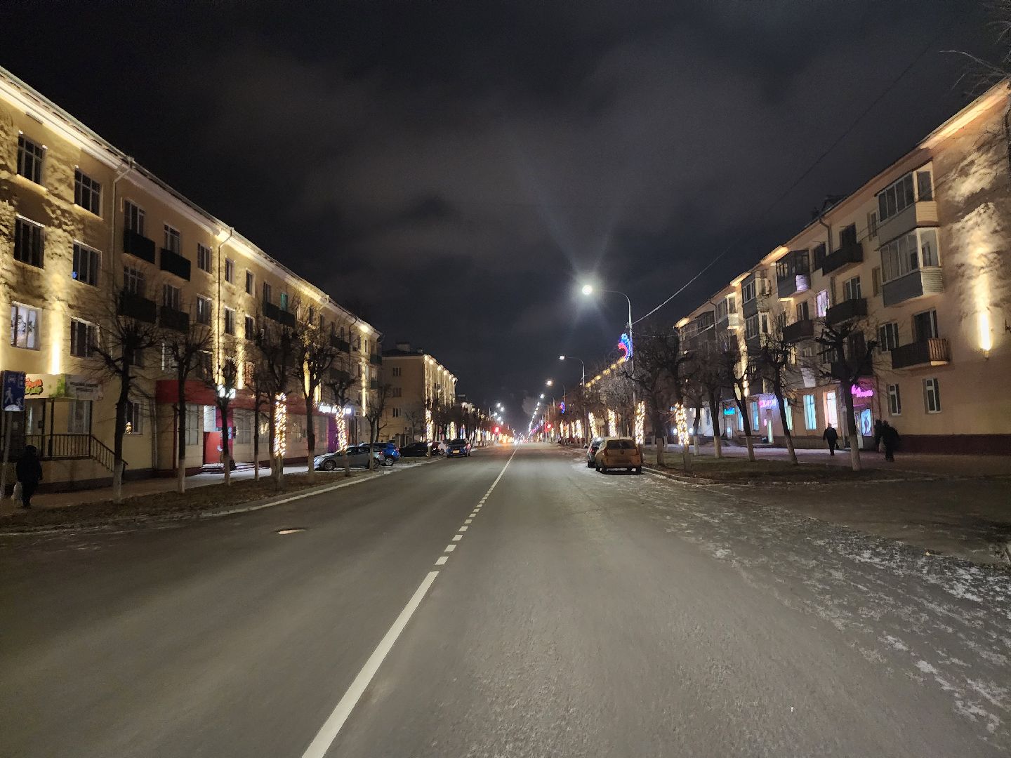 серпухов, подмосковье, советская улица, иллюминация, новый год,