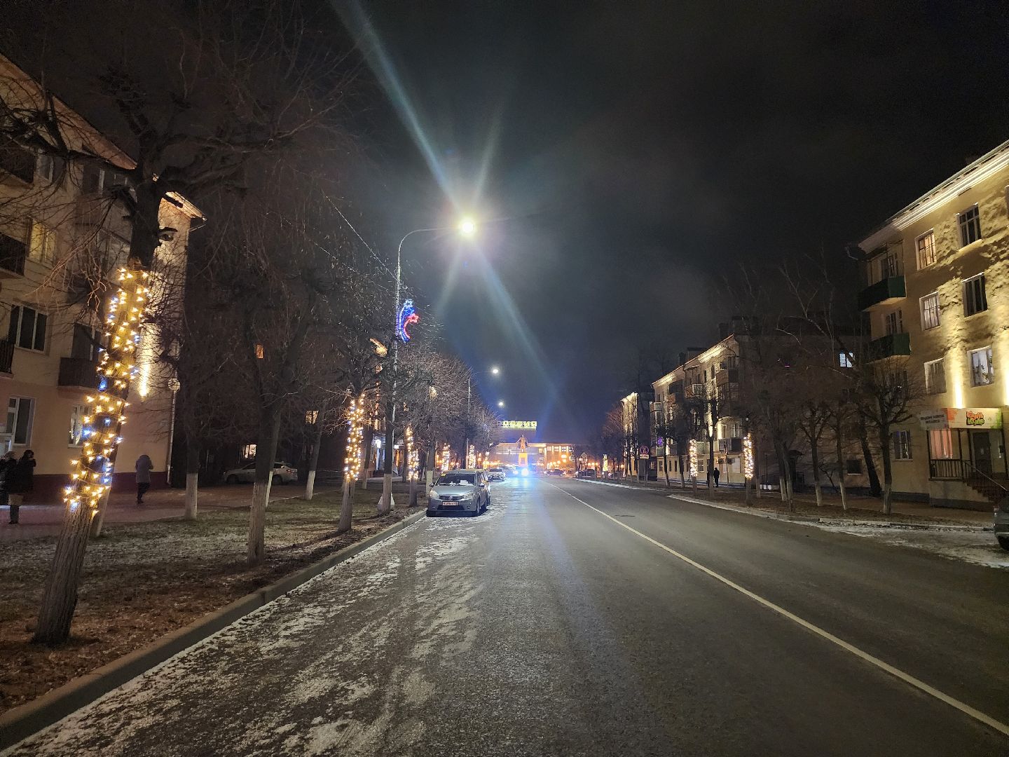 серпухов, подмосковье, советская улица, иллюминация, новый год,