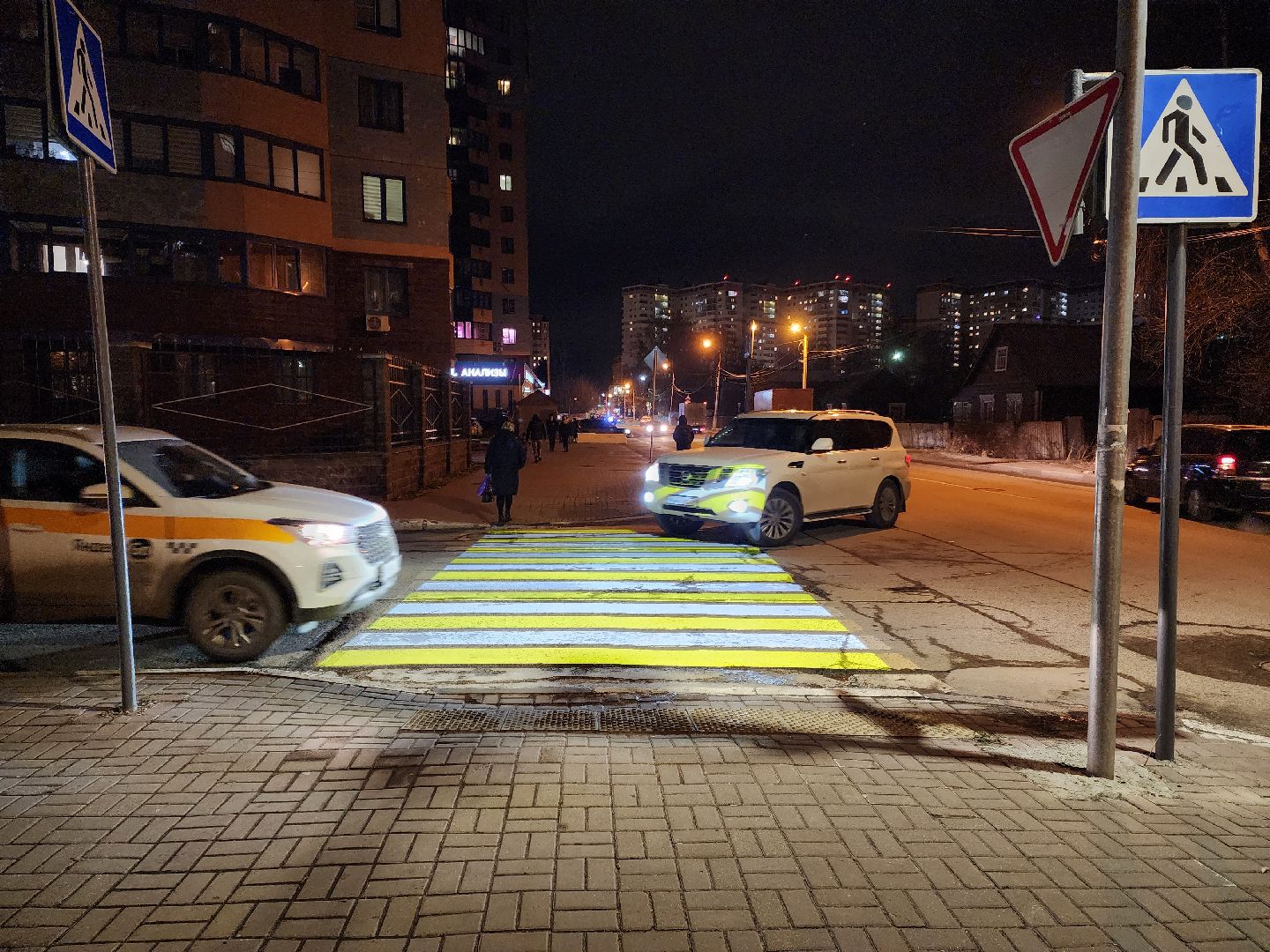 раменское, дороги, пешеходный переход, светящаяся разметка,