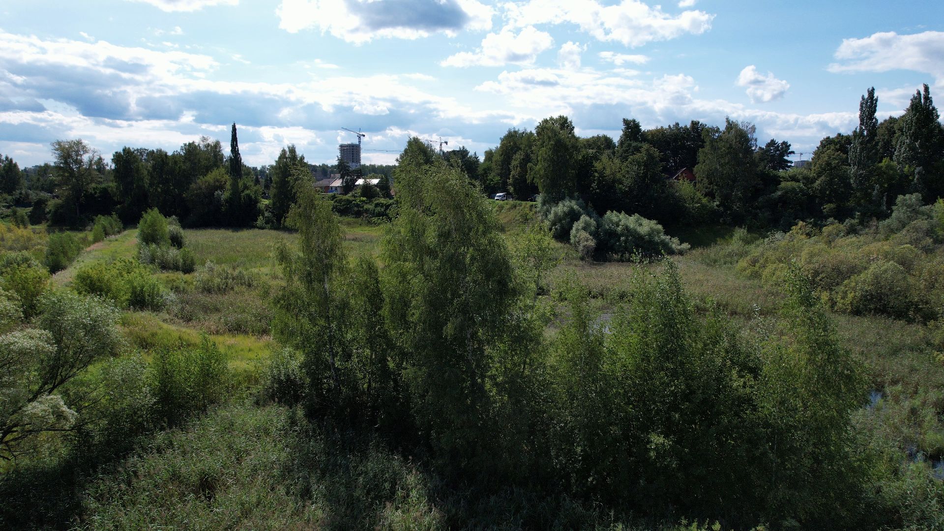 видео с коптера, пушкино, маяковский,