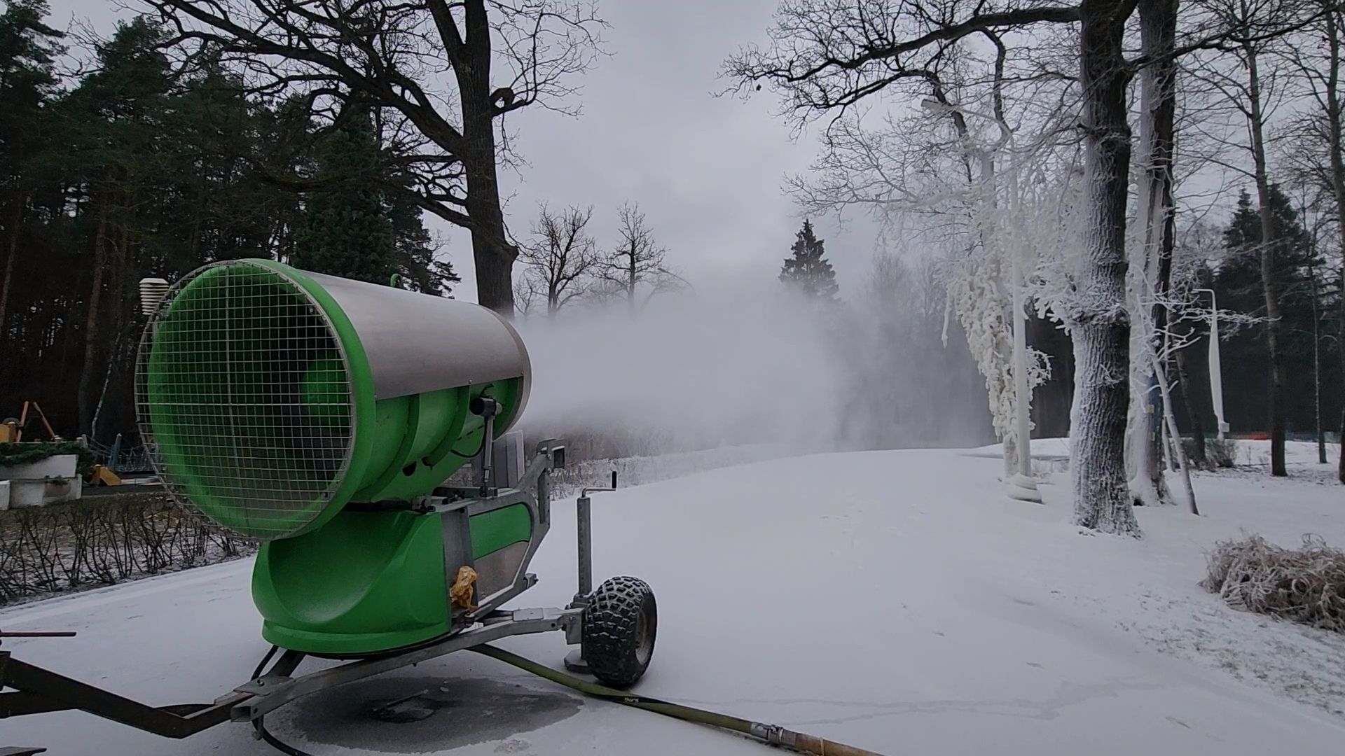 Одинцово, парк, парк имени Лазутиной, зима, трасса, оснежение, спорт,