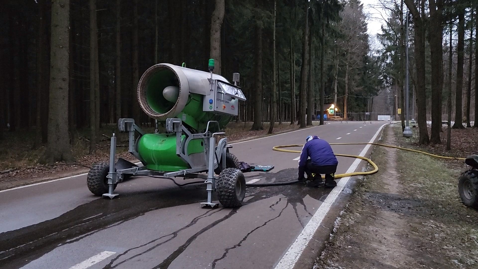 Одинцово, парк, парк имени Лазутиной, зима, трасса, оснежение, спорт,