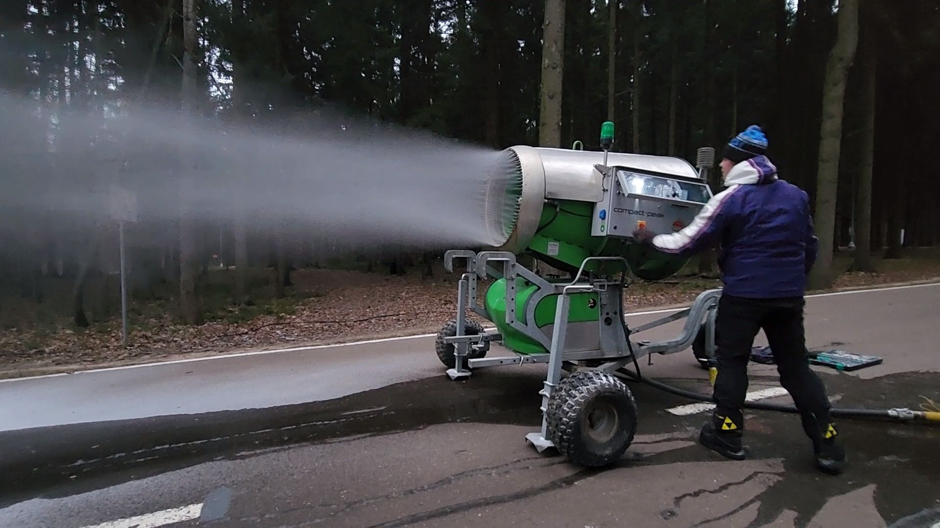 Одинцово, парк, парк имени Лазутиной, зима, трасса, оснежение, спорт,