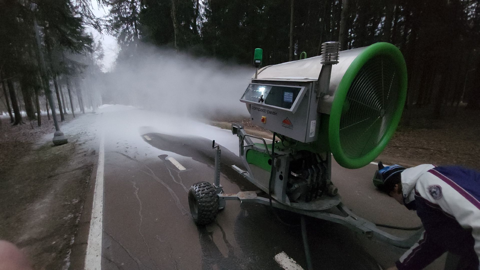 Одинцово, парк, парк имени Лазутиной, зима, трасса, оснежение, спорт,