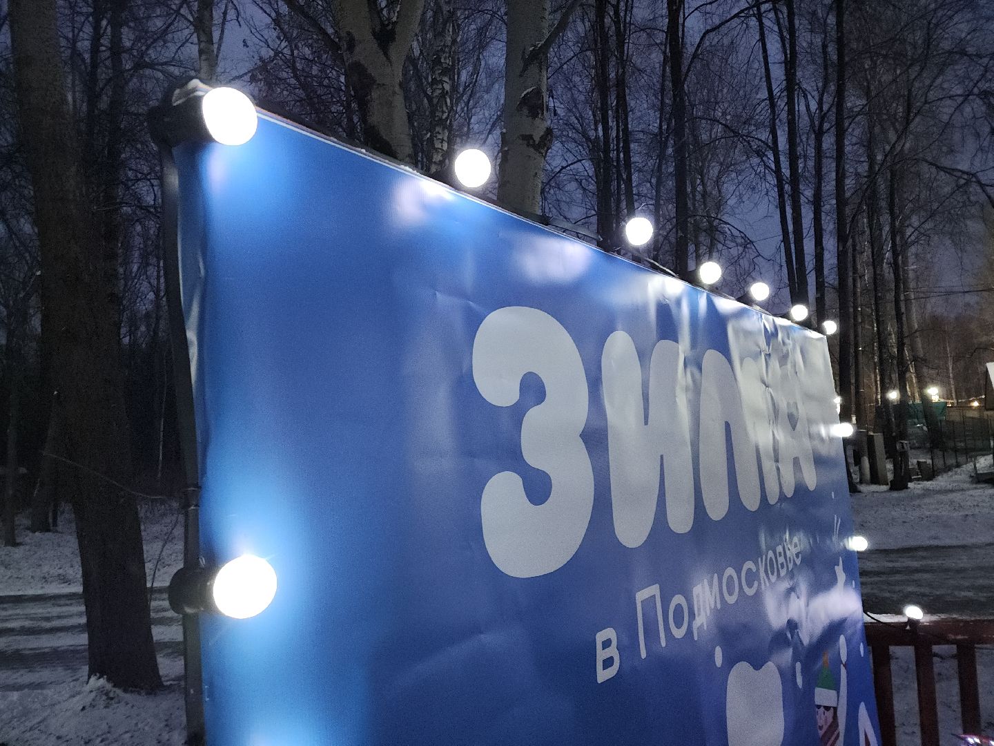 кашира, городской парк, ожерелье, дубовая роща, зимней сезон, подготовка, благоустройство, гирлянды, новый год, дед мороз,