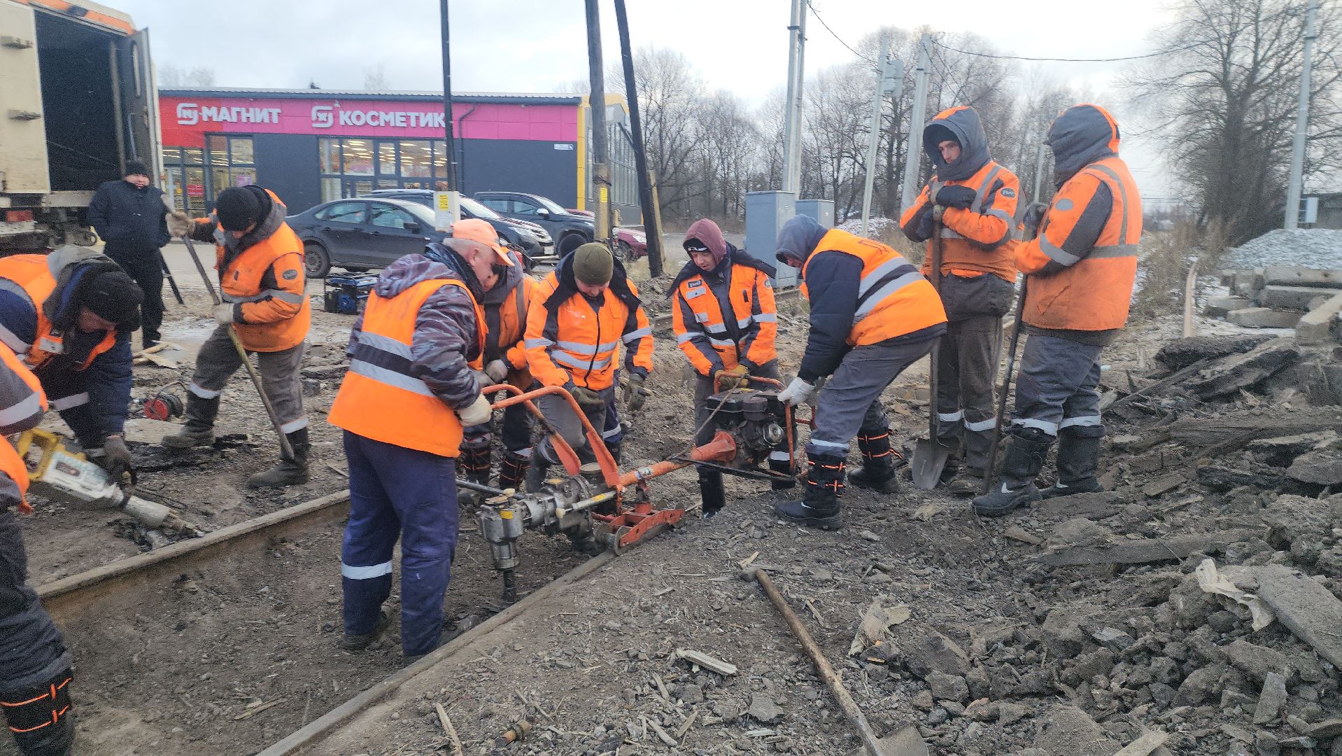 ремонт дорог, переезд, Дорохово, руза, рузский городской округ, ржд, московская область, подмосковье,