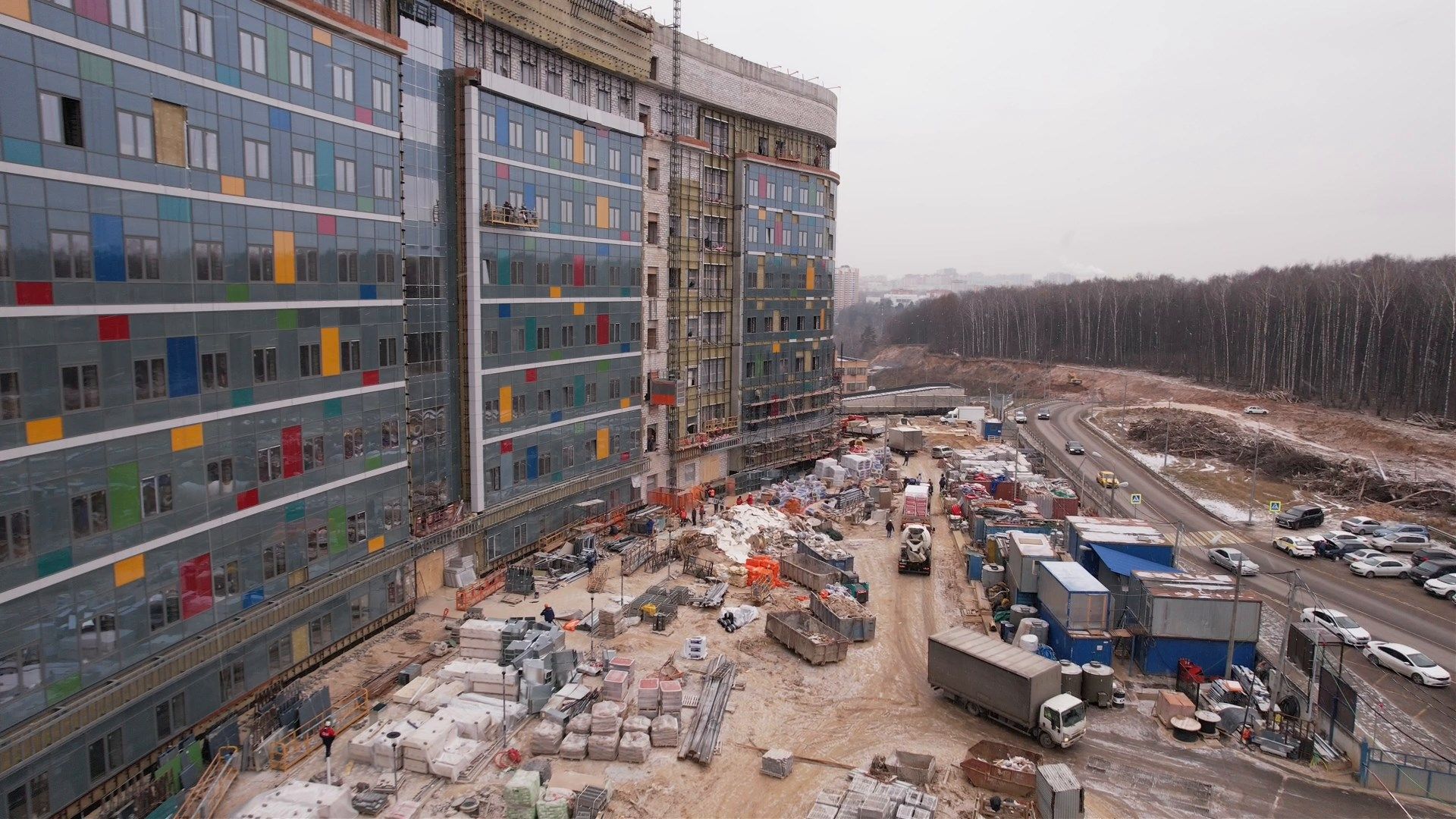 больница, дети,видео с коптера,