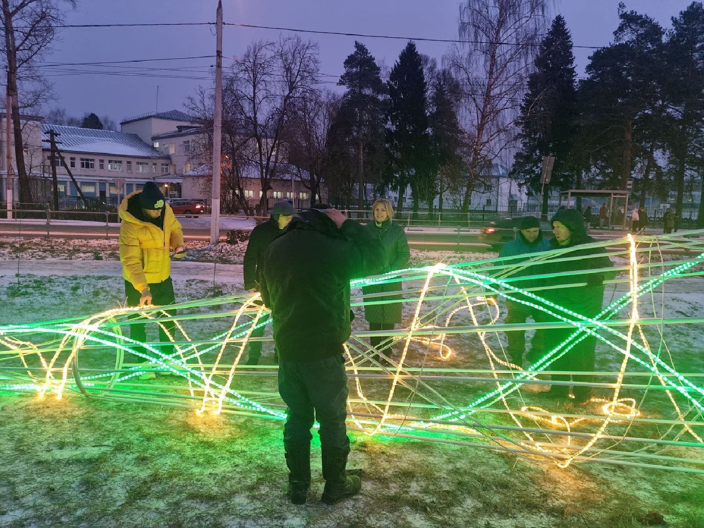красноармейск, г.о. пушкинский, новогодние украшения, Александр Легков,