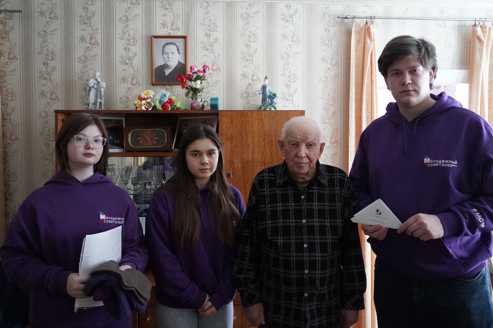 ветераны ВОВ, воины СВО, Рошаль, Шатура, Молодежный совет, письма солдату,