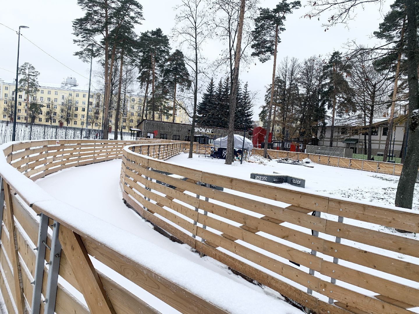 Балашиха, Подмосковье, Благоустройство, Парки Балашихи, Зима в Подмосковье, Катки,