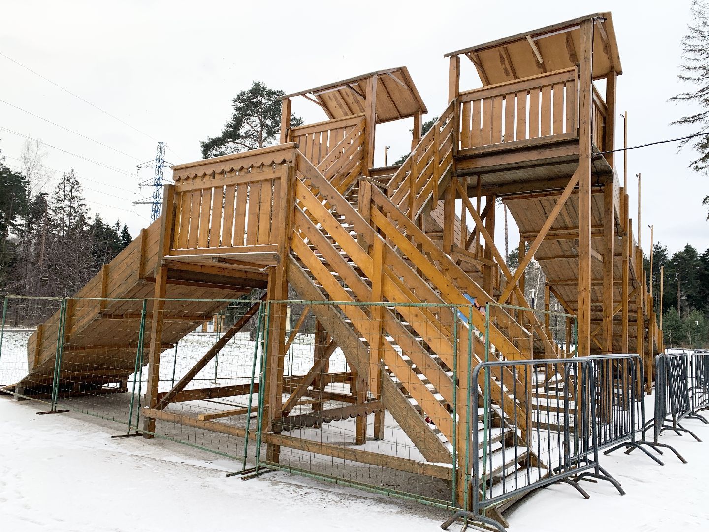 Балашиха, Подмосковье, Благоустройство, Парки Балашихи, Зима в Подмосковье, Катки,