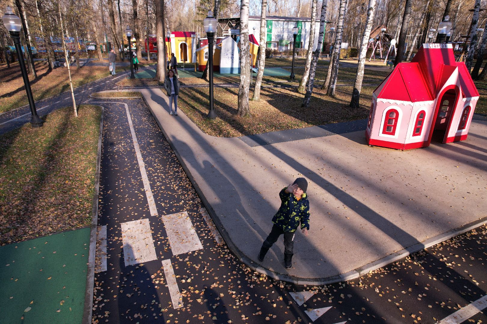 парк, кашира,видео с коптера,