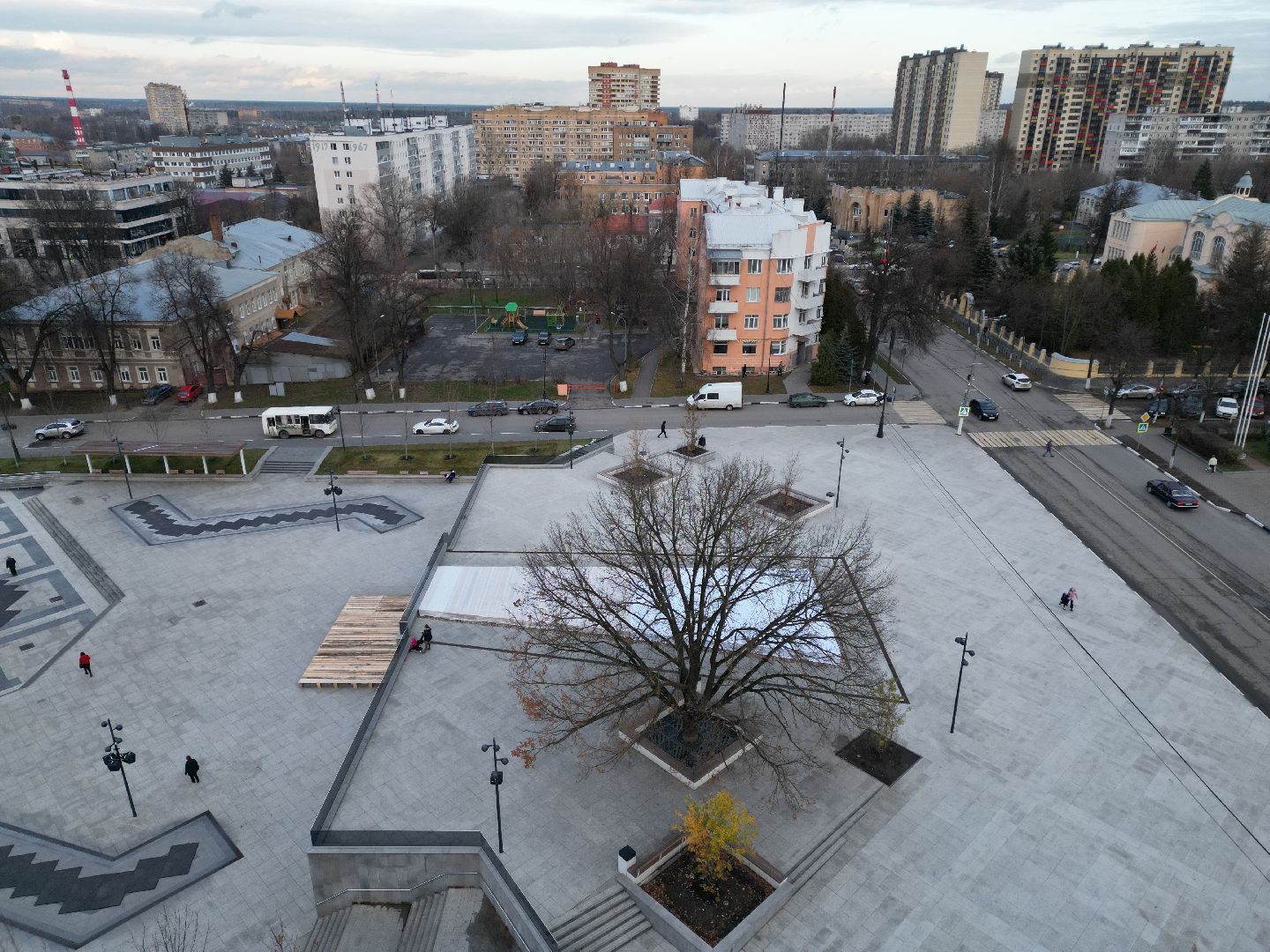 ногинск, фонтан,видео с коптера,