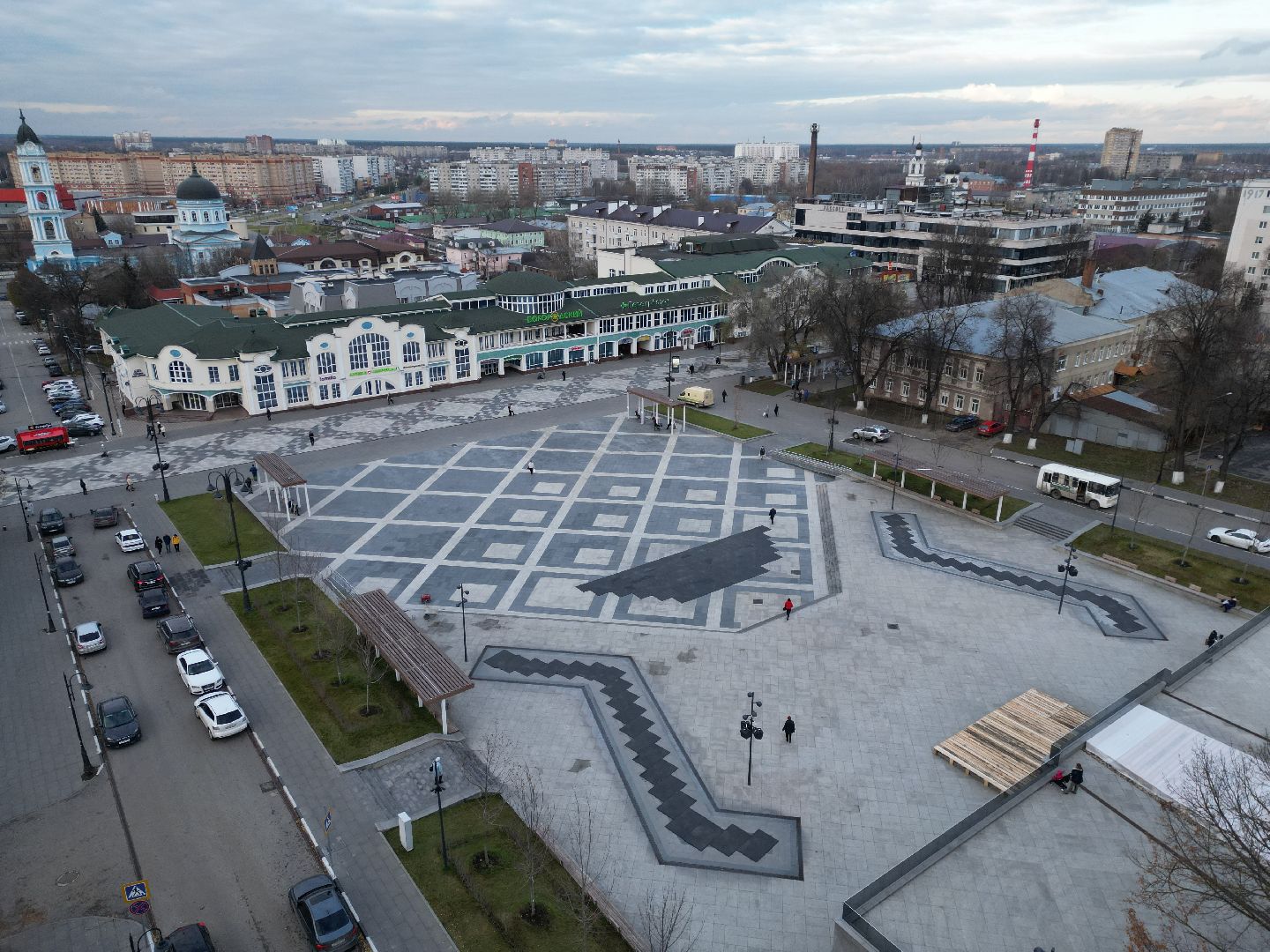 ногинск, фонтан,видео с коптера,