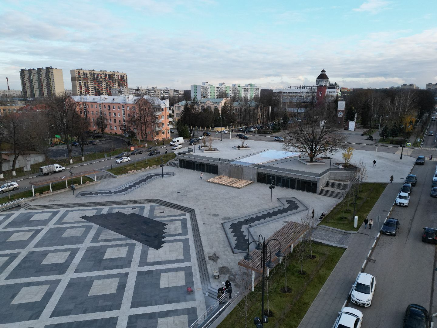 ногинск, фонтан,видео с коптера,