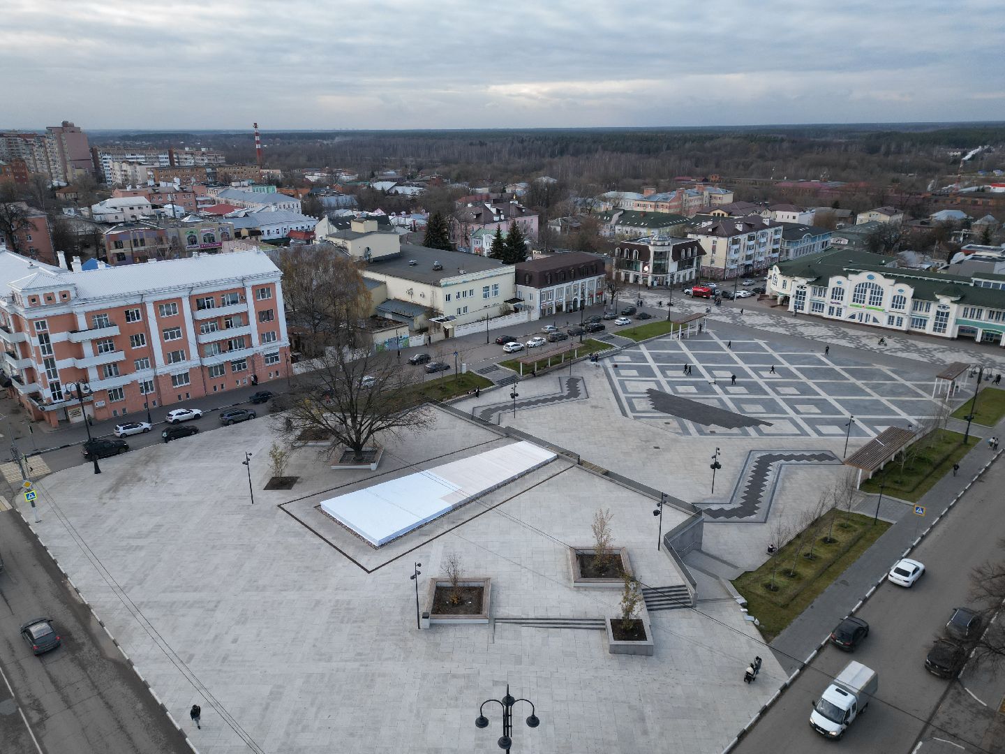 ногинск, фонтан,видео с коптера,