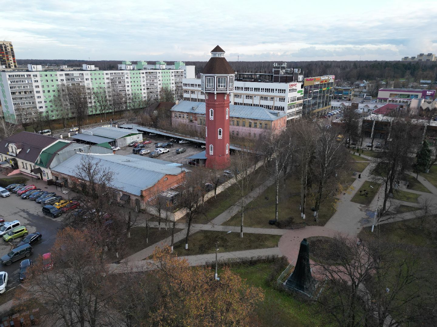 ногинск, фонтан,видео с коптера,