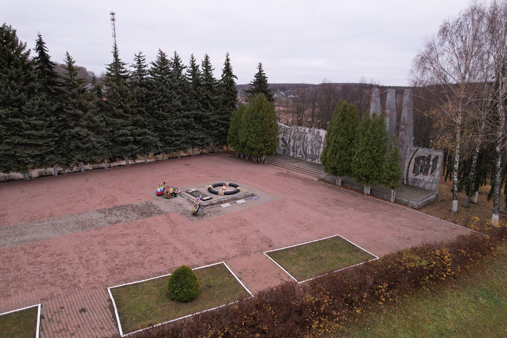 кашира, война, вечный огонь,видео с коптера,