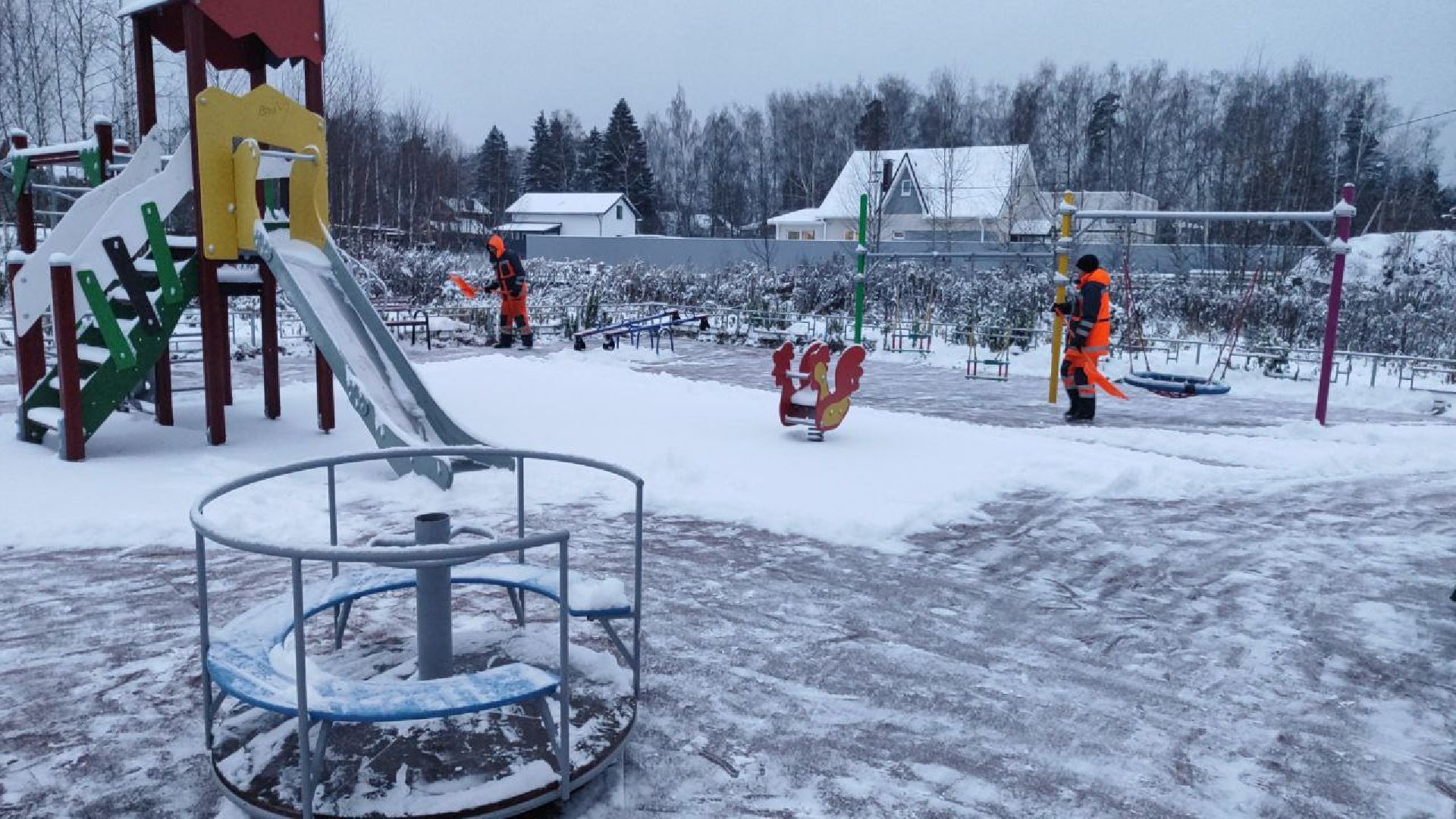 снег, пушкино, благоустройство, уборка снега,