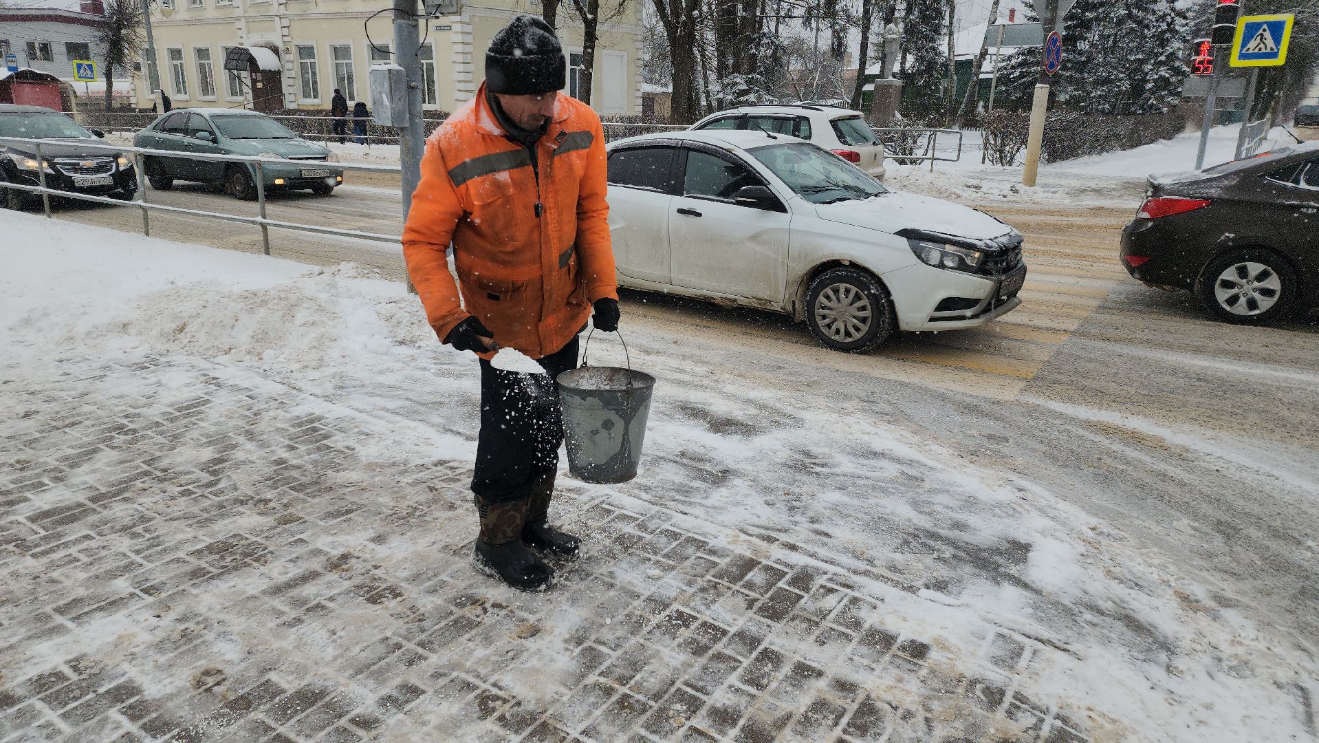 снегопад, рузский городской округ, руза, коммунальщики, уборка снега, Московская область, подмосковье,